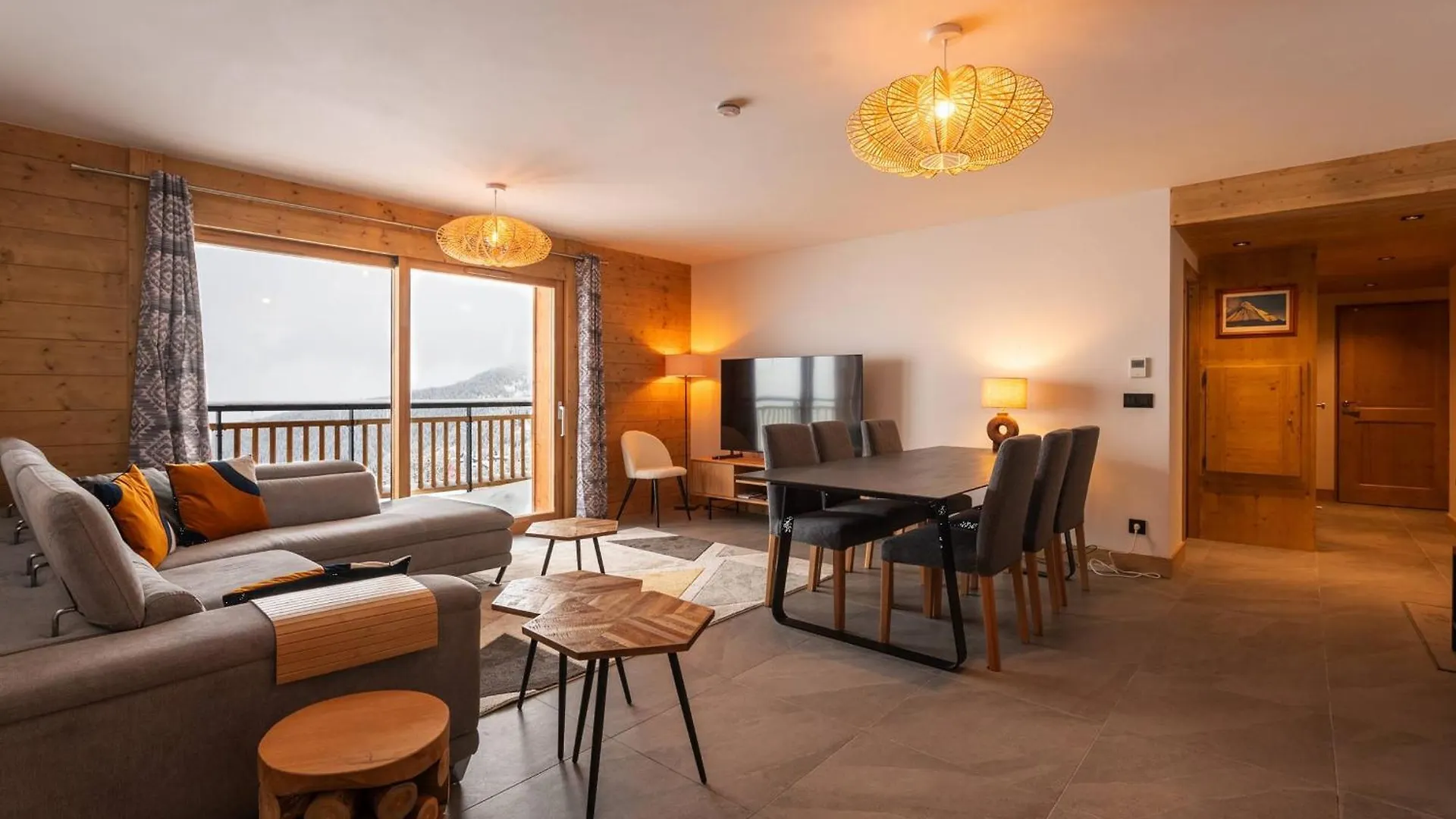 アパート Grand Appart Haut De Gamme 8P, Skis Aux Pieds, Vue Mont Blanc, Balcon, Parking, Linge Inclus - Fr-1-351-199 La Plagne-Tarentaise